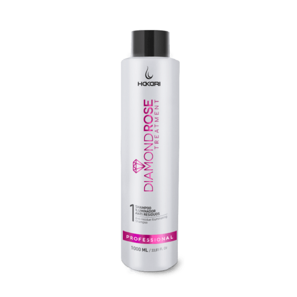 Shampoo Iluminador Antiresiduo Diamond Rose 1000ml Hakari